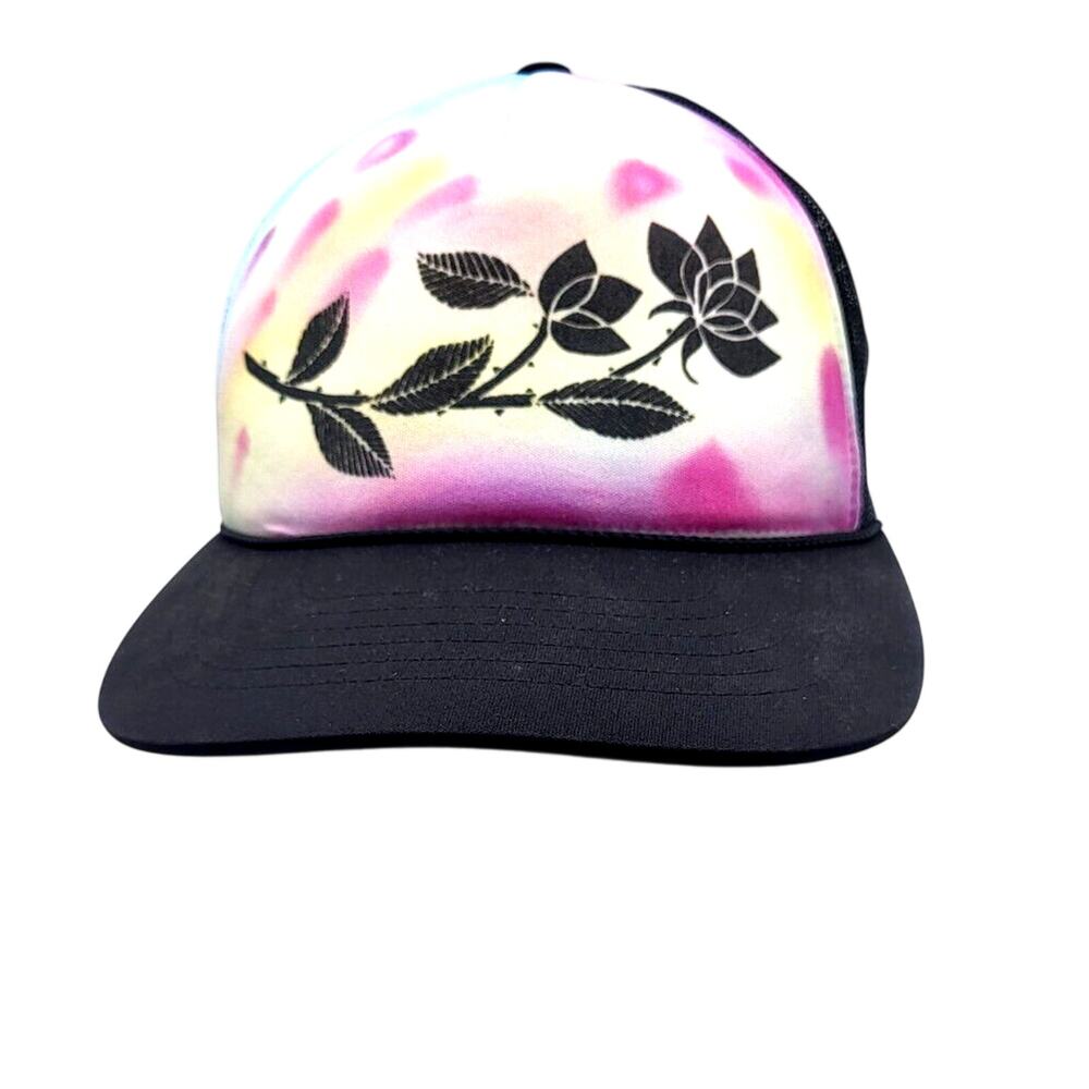 Richardson Black Rose Trucker Hat 6 Panels Snap Back Adult One Size